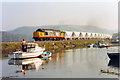 SX1254 : A china clay train heads north at Golant harbour by Roger Templeman