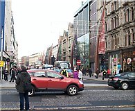 J3374 : Donegall Place, Belfast, from the gates of the City Hall by Eric Jones