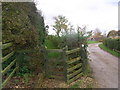 Path diverted round property,  Saintbury