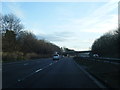 M6 south nears Barn Bank Lane overbridge