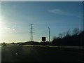 M5 crossed by power lines at Junction 11a