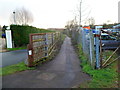 Path on the route of a former railway, Milkwall