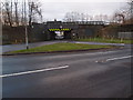 Grass triangle and Railway Bridge