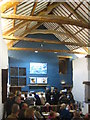 The interior of The Barn restaurant at Cotehele