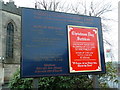 The Parish Church of St James, Oldham, Nameboard