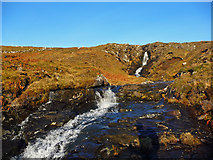 NG4358 : Waterfalls on the Lon Coire Chaiplin by John Allan