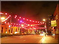 Christmas Globe lights on Stratford High Street