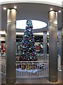 Christmas tree in the Crowngate Shopping Centre