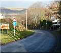 Steep descent down Bedford Road, Cefn Cribwr