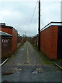 Backstreet between Glen Grove and Rochdale Road, Royton