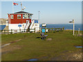 SZ0478 : HM Coastguard Lookout Station, Peveril Point by David Dixon