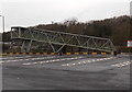 ST7095 : Side view of the footbridge at  Michaelwood Motorway Services by Jaggery