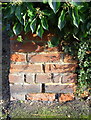 Benchmark on wall pier at #10 Chadlington Road