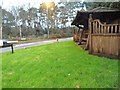 Wooden shelter on Burwood Road, Hersham