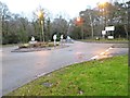 Roundabout at the junction of Burwood Road and Seven Hills Road