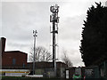 Telecoms mast at Rectory Field