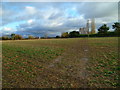 Footpath through soggy field at Sutton (2)