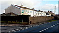 Cefn Road houses opposite the Church in Wales church, Cefn Cribwr