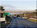 Footbridge over the A35 at Upton