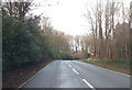 Entrance to Lodge Coppice from B4202