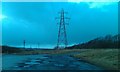 Pylons west of the A9 at Perth