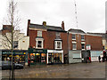 SJ7560 : Shops and closed bank by Stephen Craven