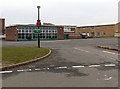 Vehicular entrance to Barry Comprehensive School