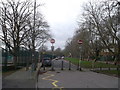 Blockage on Danebury Avenue, Roehampton