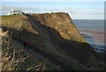 Clifftop caravan, Saltwick Bay