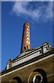 TQ3381 : Truman Brewery chimney, Brick Lane by Jim Osley
