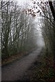 SK0497 : Misty day on the Longdendale Trail by Graham Hogg