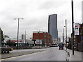 View northeast along Stratford High Street towards Stratford Halo