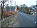 St Peg Lane / Spen Bank showing the boundary stone