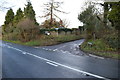 Junction of Sharlands Lane with B2102