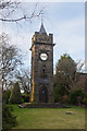 A clock tower memorial at Wheelton