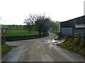 Road junction northwest of Stainton Hall