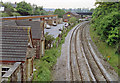 Site of Caerleon station, Newport - Hereford main line, 1990