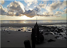 NH8299 : Winter Morning on Golspie beach by Peter Moore