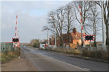 TF0444 : Level Crossing on the A153 by J.Hannan-Briggs