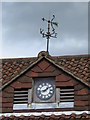 Clock and weather vane on Crowborough Town Hall, The Broadway, TN6