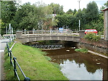 SO1533 : Bridges across the River Ennig, Talgarth by Jaggery