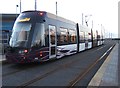 Tram awaiting journey to Fleetwood Ferry