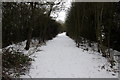 Course of the disused Bedford - Northampton line