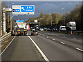 SP1677 : Northbound M42 approaching Solihull by David Dixon