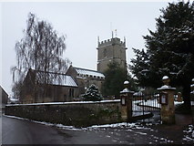 ST5910 : Yetminster: the church in snow by Chris Downer