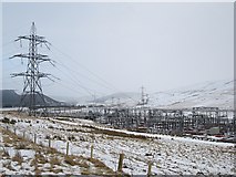NS9417 : Substation, Elvanfoot by Richard Webb