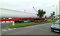 Wind turbine blade in transit - rear end