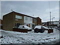 Houses at the junction of Sharps Road with Wakefords Way