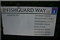 Sign, Fishguard Way