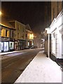 SP9211 : Tring High Street on a snowy night by Rob Farrow